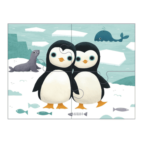Mudpuppy 4 In A Box Puzzle Set Animals Of The World