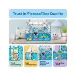 Picasso Tiles Aquarium Marine Animals 52pc Set With 8 Action Figures