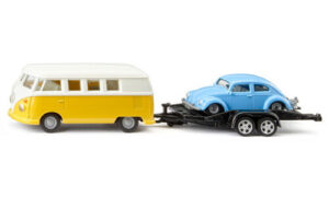 Siku 2567 VW T1 with Trailer & Beetle