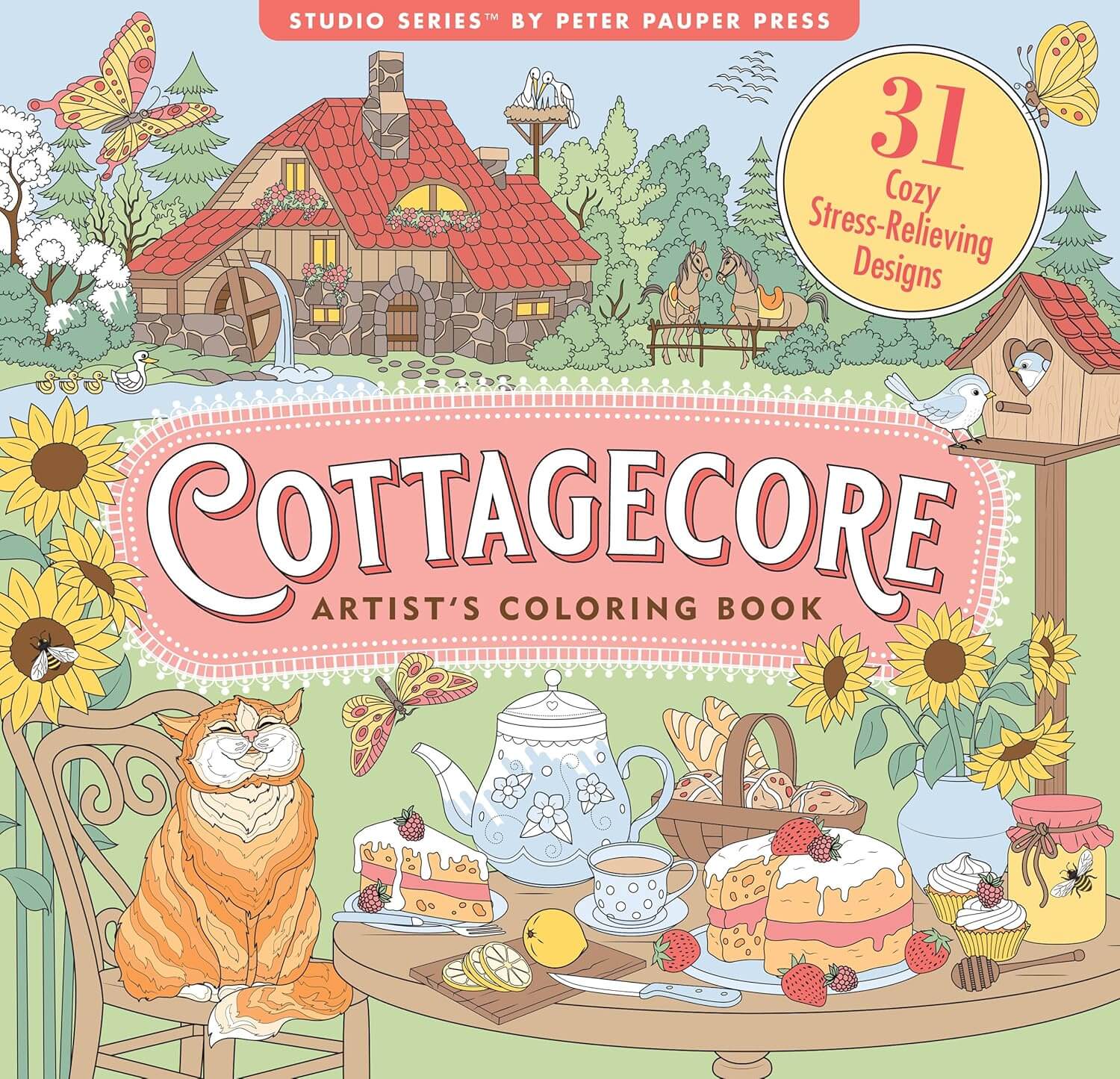 Cottagecore Artist’s Coloring Book