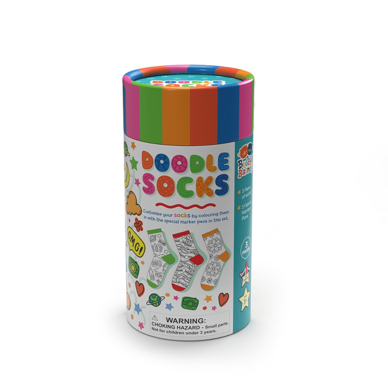 Doodle Socks - Colour Your Own Socks in Tube