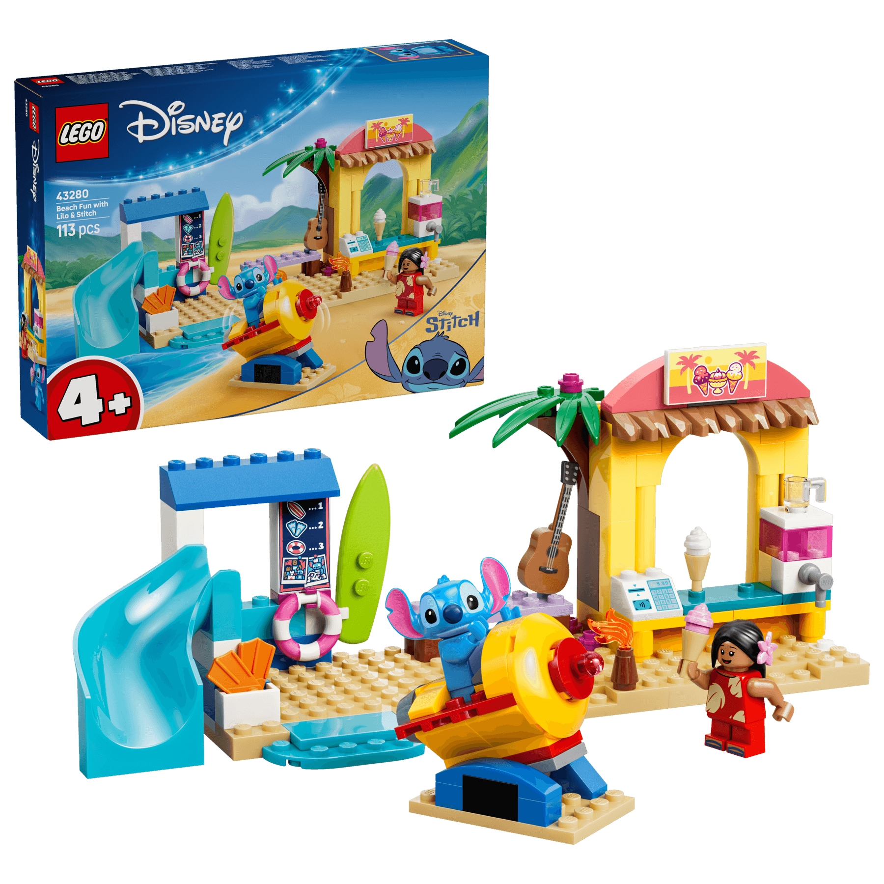 LEGO Disney 43280 Beach Fun with Lilo & Stitch