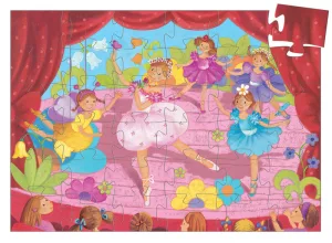 Djeco DJ7227 Ballerina Silhouette Puzzle 36pc