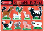 M&D Farm Animals Sound Puzzle 8pc