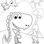 Dinosaur Colouring Book