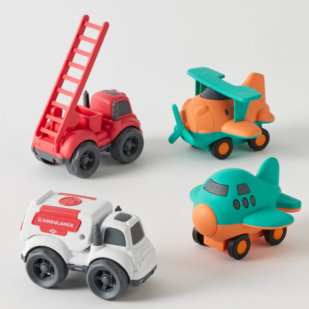 Jiggle & Giggle Bioplastic Car & Plane Set Assorted