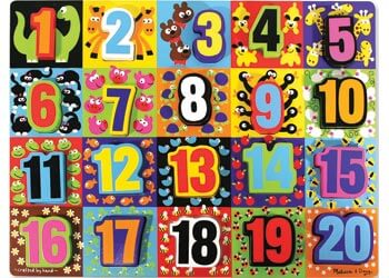 M&D Jumbo Numbers Chunky Puzzle 20 Pieces