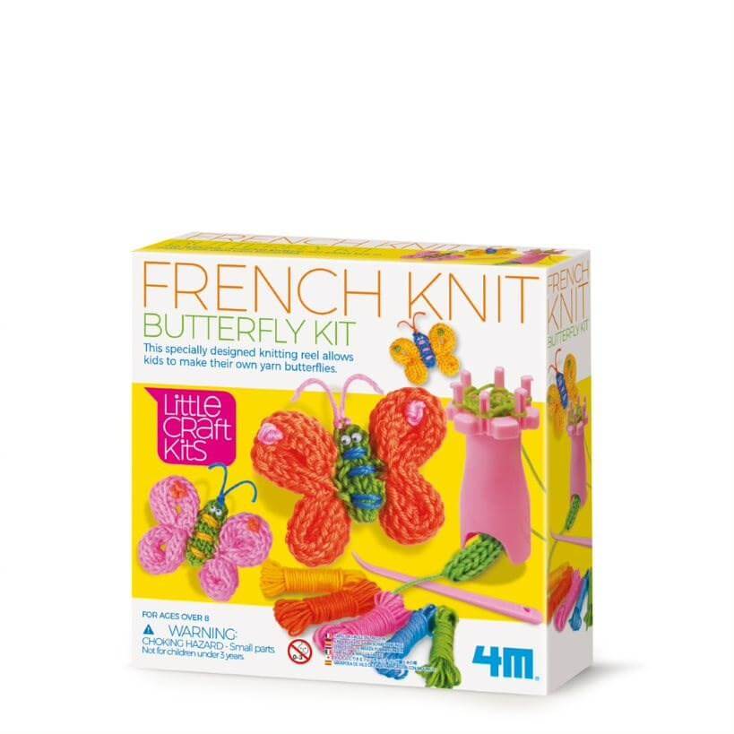 4M Little Craft French Knit Butterfly Kit 4M Little Craft French Knit Butterfly Kit