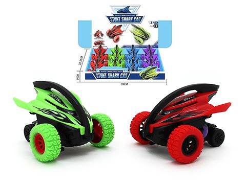 Friction Shark Fin Stunt Car Asst (ea)