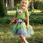 Great Pretenders Green Fairy Blooms Deluxe Dress With Wings Ages 3-4