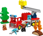Lego Duplo 10473 Fire Truck with Hose and Firefighter