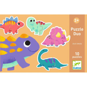 Djeco DJ8263 Duo Dinosaur Puzzle 20pc