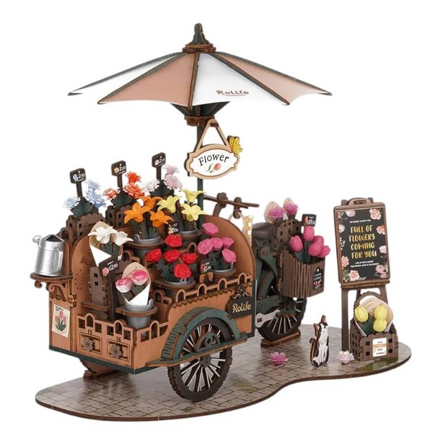 DIY Miniature House Blossom Cart