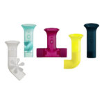 Boon Pipes Building Bath Toy Navy & Yellow