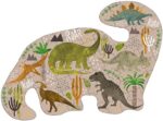Floss & Rock Dinosaur Shaped Jigsaw Puzzle 80pc