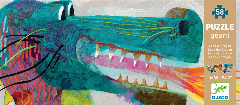 Djeco DJ7170 Leon the Dragon Puzzle 58pc – Imagine If