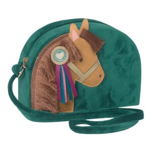 Mimi & Lula Pony Pal Velvet Bag Green