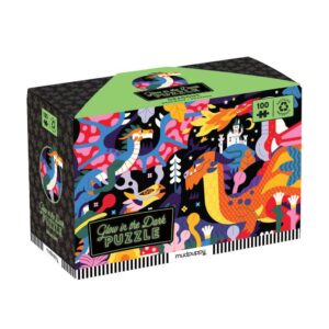 Mudpuppy Glow in the Dark Puzzle Dragons 100pc