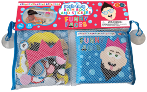 Colour Changing Bath Book & Stickers - Funny Faces
