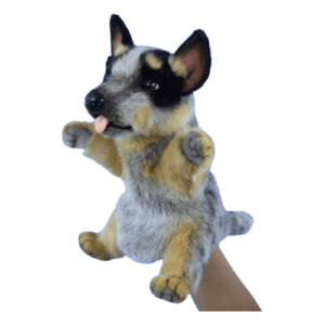 Hansa Blue Heeler Puppy Puppet