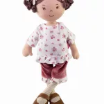 Bonikka Cecilia Linen Doll With Brown Hair