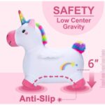 Bouncy Pals Inflatable Ride-On Plush Unicorn