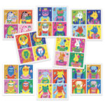 Djeco DJ9371 Inspired By Totally Pop Andy Warhol Create Stickers
