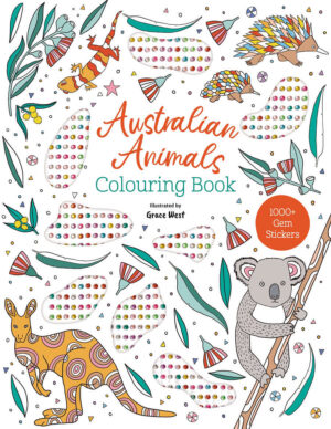Gem Stickers Australian Animals Colouring Book