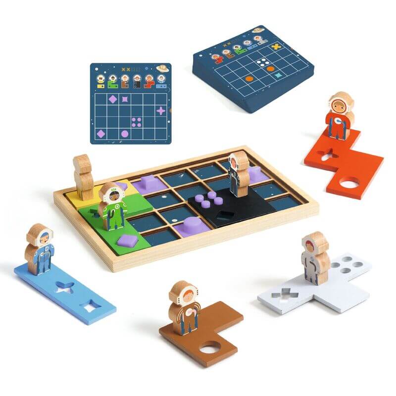 Djeco DJ0817 Space Orbit Sologic Game with 60 challenges