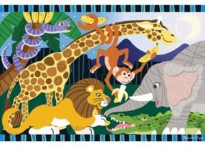 M&D Safari Social Floor Puzzle 24pc