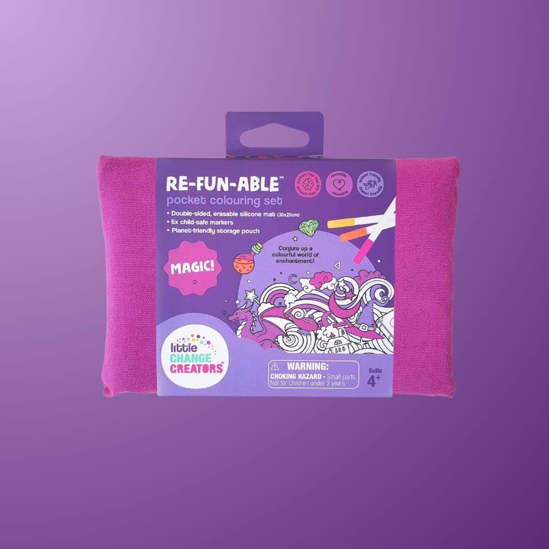 RE-FUN-ABLE Pocket Colouring Set - Magic