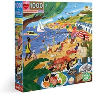Eeboo Beach Umbrellas 1000pc Puzzle