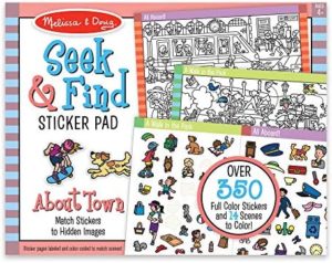 M&D Seek & Find Sticker Pad Around Town