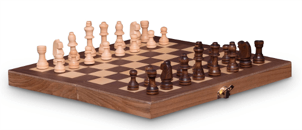 French Cut Wooden Chess 30cm