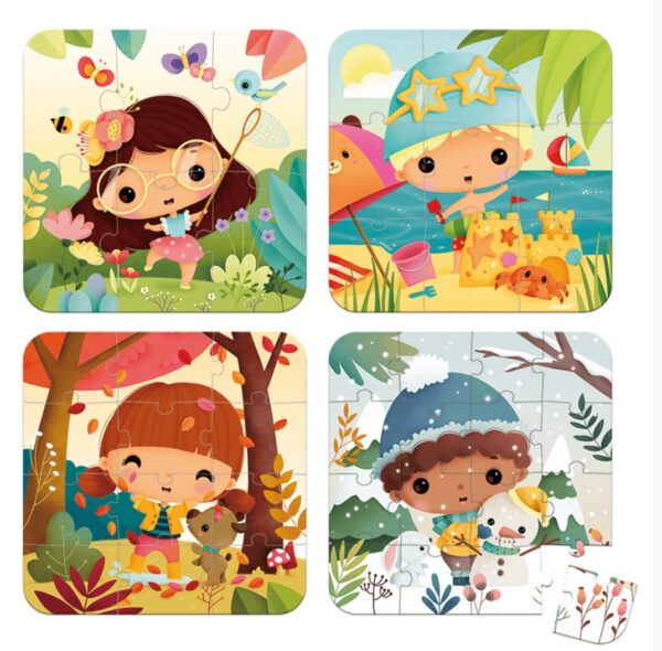 Janod Progressive Puzzles 4 Seasons