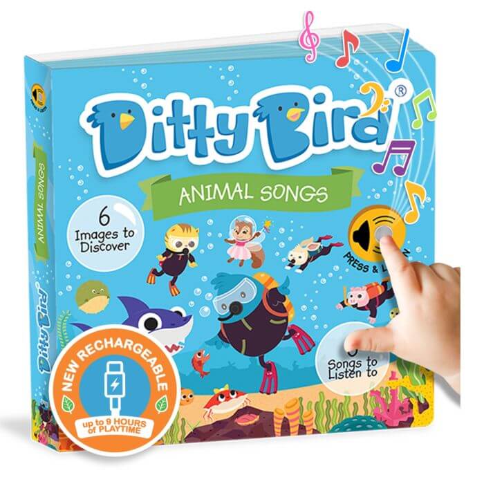 Ditty Bird Animal Songs Sound Book (USB-C)