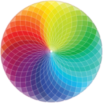 Colour Wheel Round Puzzle 1000pc