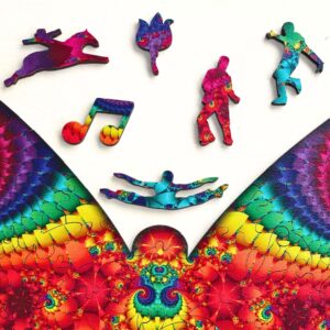Twigg Puzzles Brilliant Butterfly 167pc Wooden Puzzle
