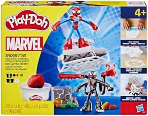 Play-Doh Spiderman Launch and Slice Battle