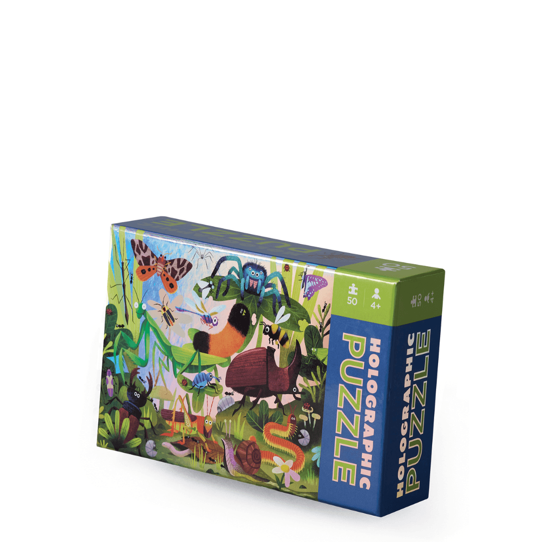 Holographic Puzzle 50pc - Backyard Bugs