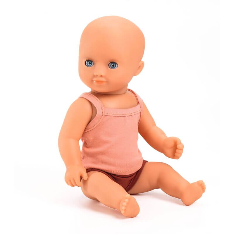Djeco Pomea Baby Girl Prune Hard Body Doll 32cm
