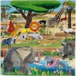 Eeboo Savanna Puzzle 64pc